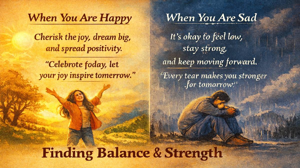 Embracing Life : Finding Strength in Happiness and Sadness