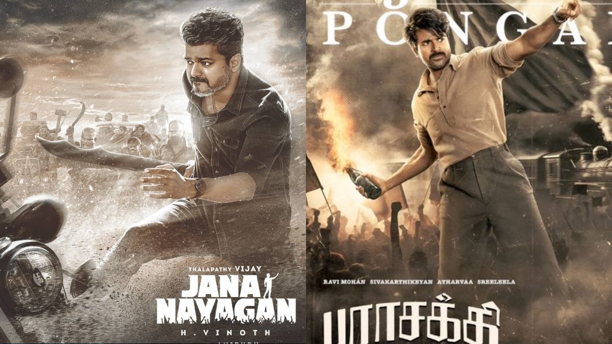 Jana Nayagan vs. Parashakti: Vijay’s Farewell Film Sells 12x More Tickets than Sivakarthikeyan’s Epic