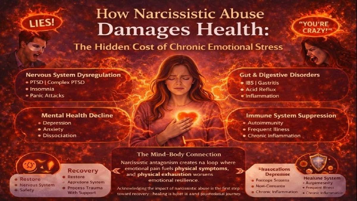 How Narcissistic Abuse Damages Health: The Hidden Cost of Chronic Emotional Stress