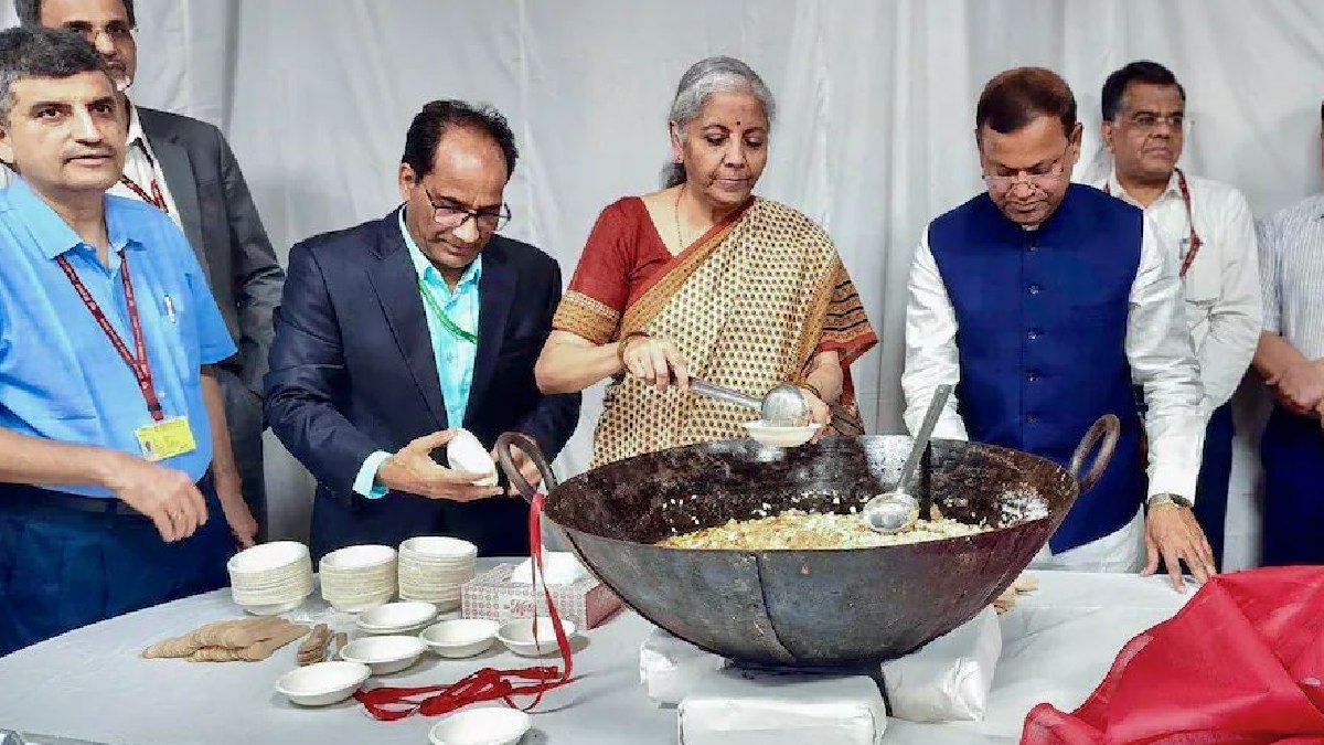 FinMin Nirmala Sitharaman Leads Halwa Ceremony Ahead of Union Budget 2026: The Tradition Explained