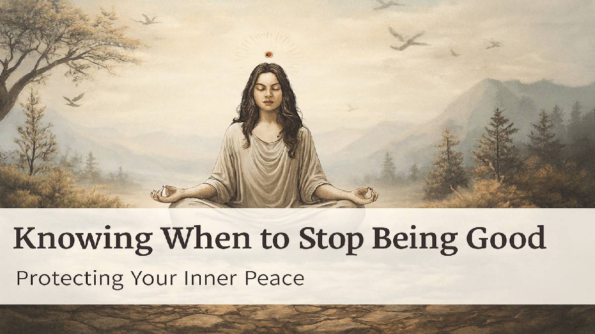 Knowing When to Stop Being Good: Protecting Your Inner Peace