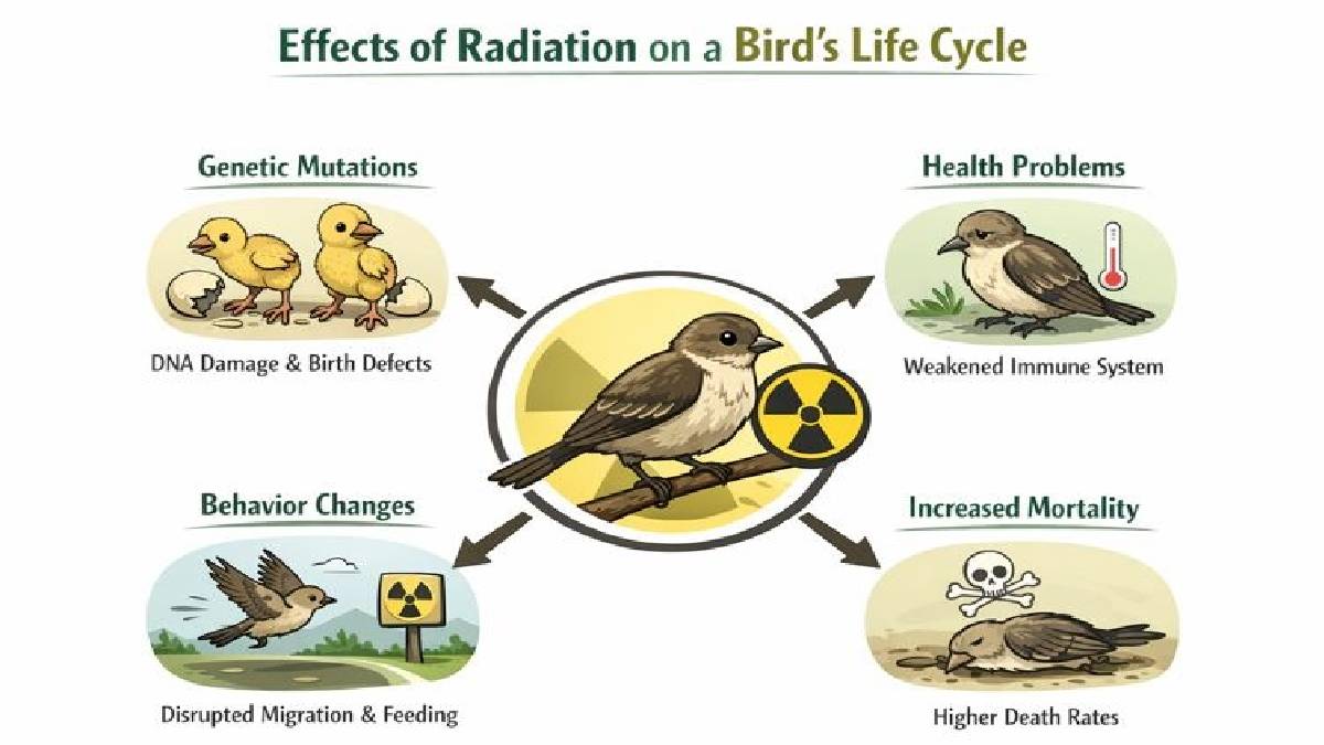 Birds Under Threat: Radiation’s Impact on Their Life Cycle and Survival
