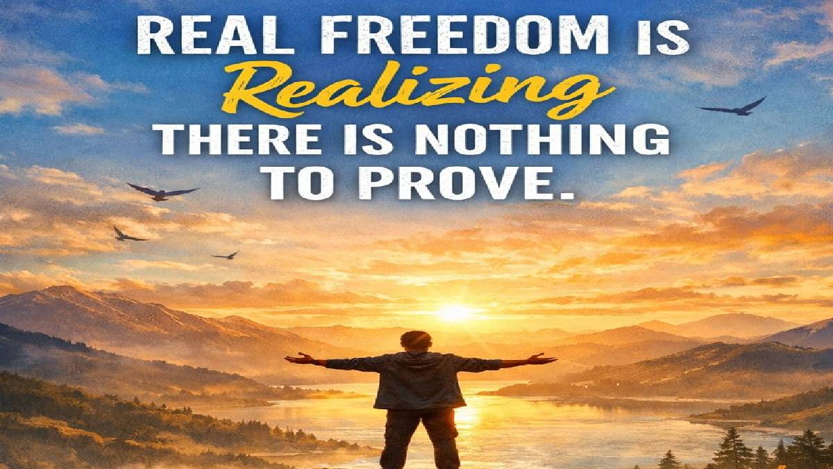 Real Freedom: The Power of Knowing There’s Nothing to Prove