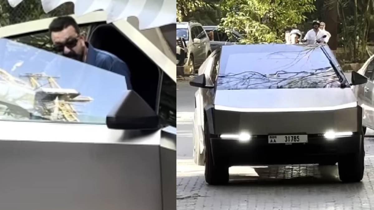 Sanjay Dutt Stuns Mumbai in Tesla Cybertruck “Cyberbeast”