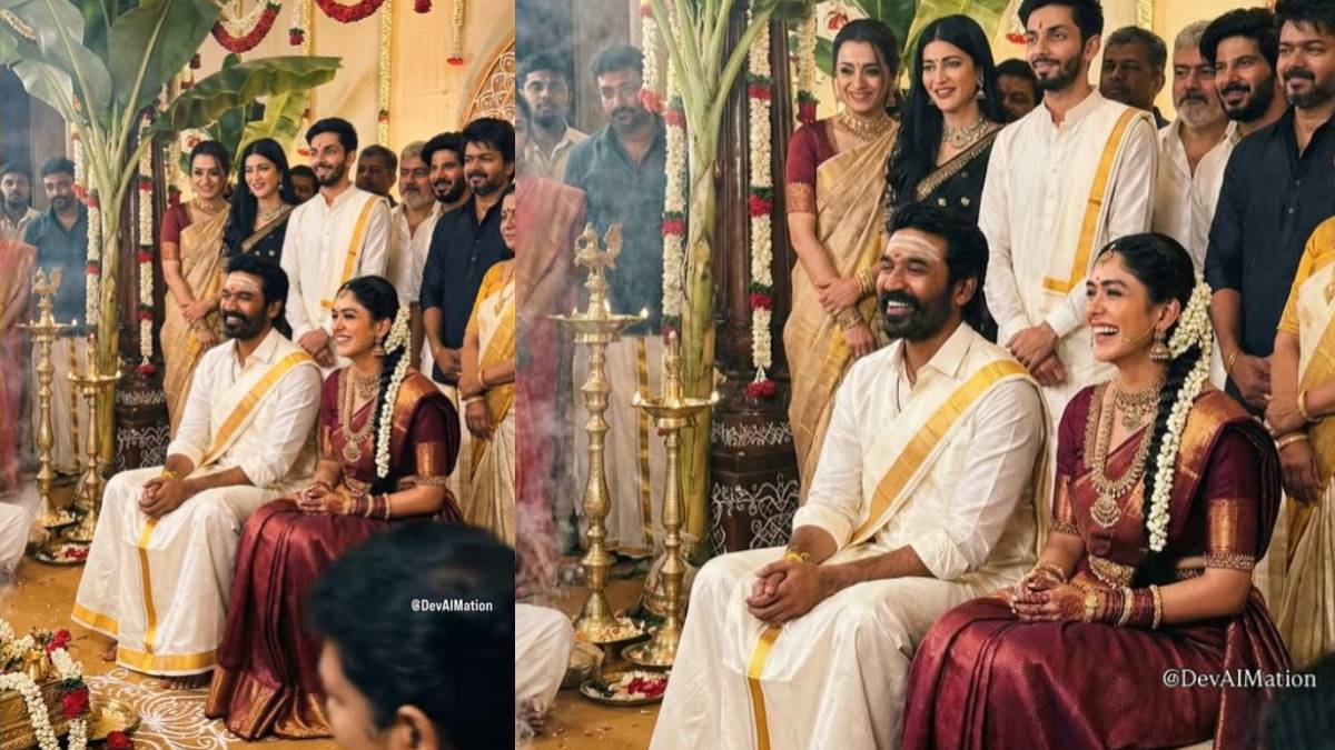 ಧನುಷ್– ಮೃಣಾಲ್ ವಿವಾಹ ವದಂತಿ - ಅಭಿಮಾನಿಗಳನ್ನು ಗೊಂದಲಕ್ಕಿಳಿಸಿದ ಎಐ ವಿಡಿಯೋ!!