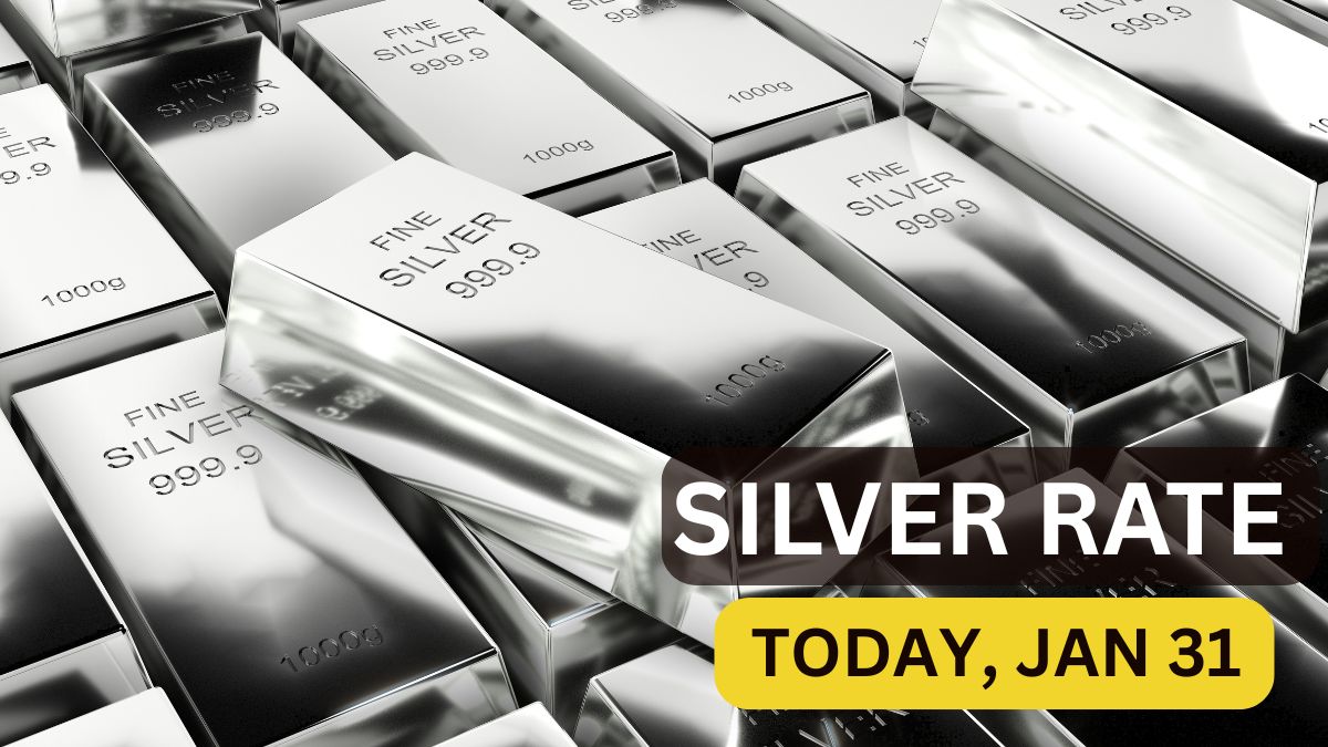 Silver Rate Today, Jan 31: Silver Crashes ₹1.28 Lakh from Peak; City-wise Rates