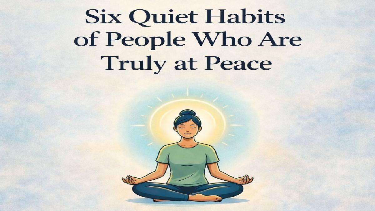 Six Quiet Habits of People Who Are Truly at Peace