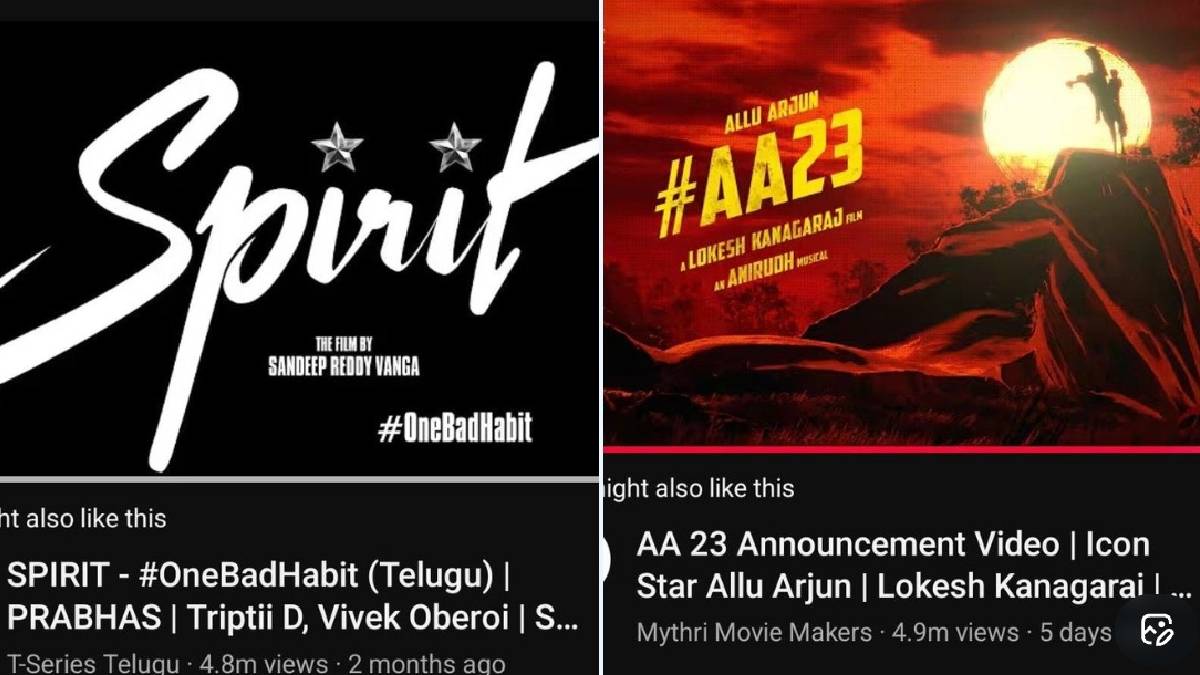 #AA23 Announcement Video Crosses Spirit’s Lifetime Telugu Views in Just 5 Days