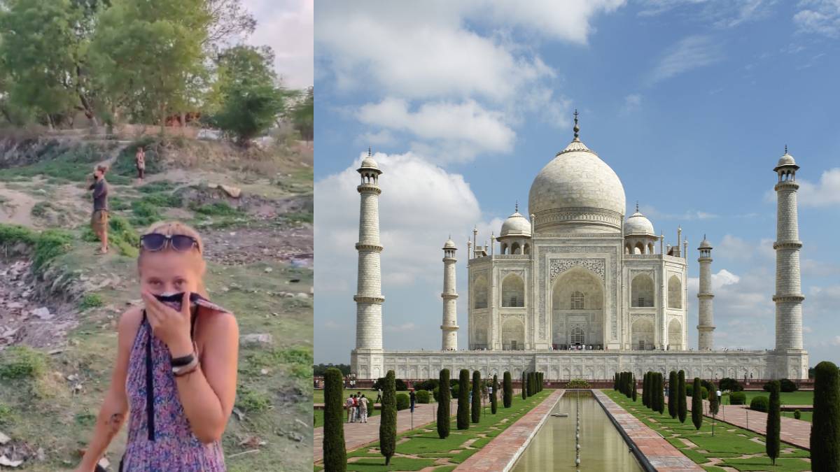 The Beauty Of The Taj Mahal Is Overshadowed By The Pollution Of The Yamuna River