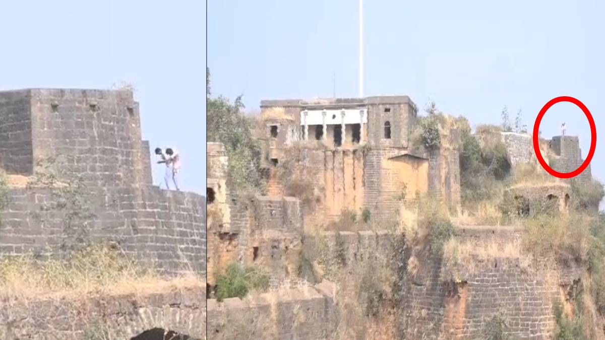 ಜೀವ ಭಯವಿಲ್ಲದೆ ಕೋಟೆಯ ತುತ್ತ ತುದಿಗೆ ಏರಿದ ಹುಚ್ಚು ಹುಡುಗರು - ರಿಲ್ಸ್ ಗಾಗಿ ಹೀಗೆಲ್ಲಾ ಮಾಡ್ತರ?