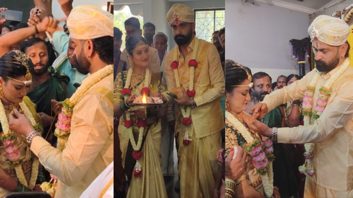 Kannada Actor Ugramm Manju Wedding: Actor Marries Sai Sandhya at Dharmasthala Temple