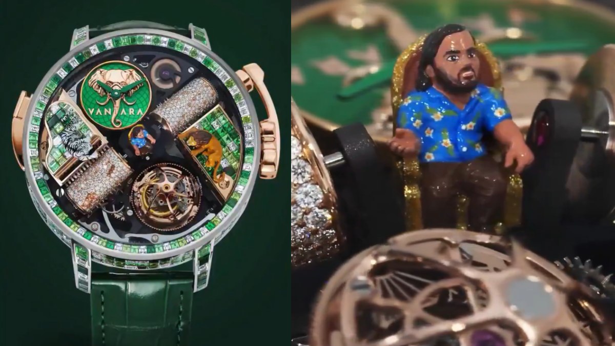 Inside Anant Ambani's Viral ₹13.7 Crore Vantara Watch: 400 Gems and a Miniature Billionaire!