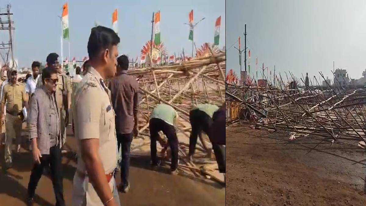 ಹುಬ್ಬಳ್ಳಿ ಸಿಎಂ ಕಾರ್ಯಕ್ರಮದಲ್ಲಿ ಕಟೌಟ್ ಬಿದ್ದ ಘಟನೆ - ಮೂವರು ಆಸ್ಪತ್ರೆಗೆ ದಾಖಲು!!