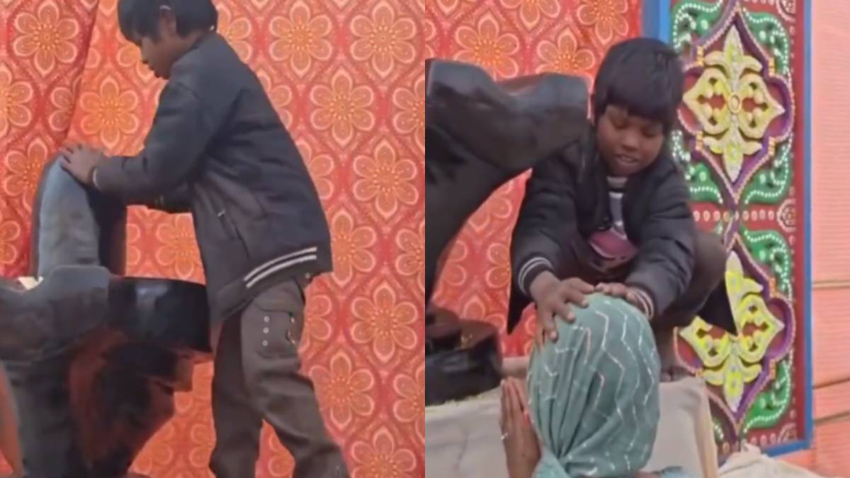 ₹10 for Blessings – A Boy’s Viral Temple Business Sparks Joy and Insight