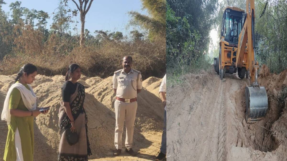 ಅಕ್ರಮ ಮರಳು ಅಡ್ಡೆ ಮೇಲೆ ದಾಳಿ ಮಾಡಿದ ದಿಟ್ಟ ಮಹಿಳಾ ಅಧಿಕಾರಿ - ಓಡಿ ಹೋದ ದುರುಳರ ಗುಂಪು!!