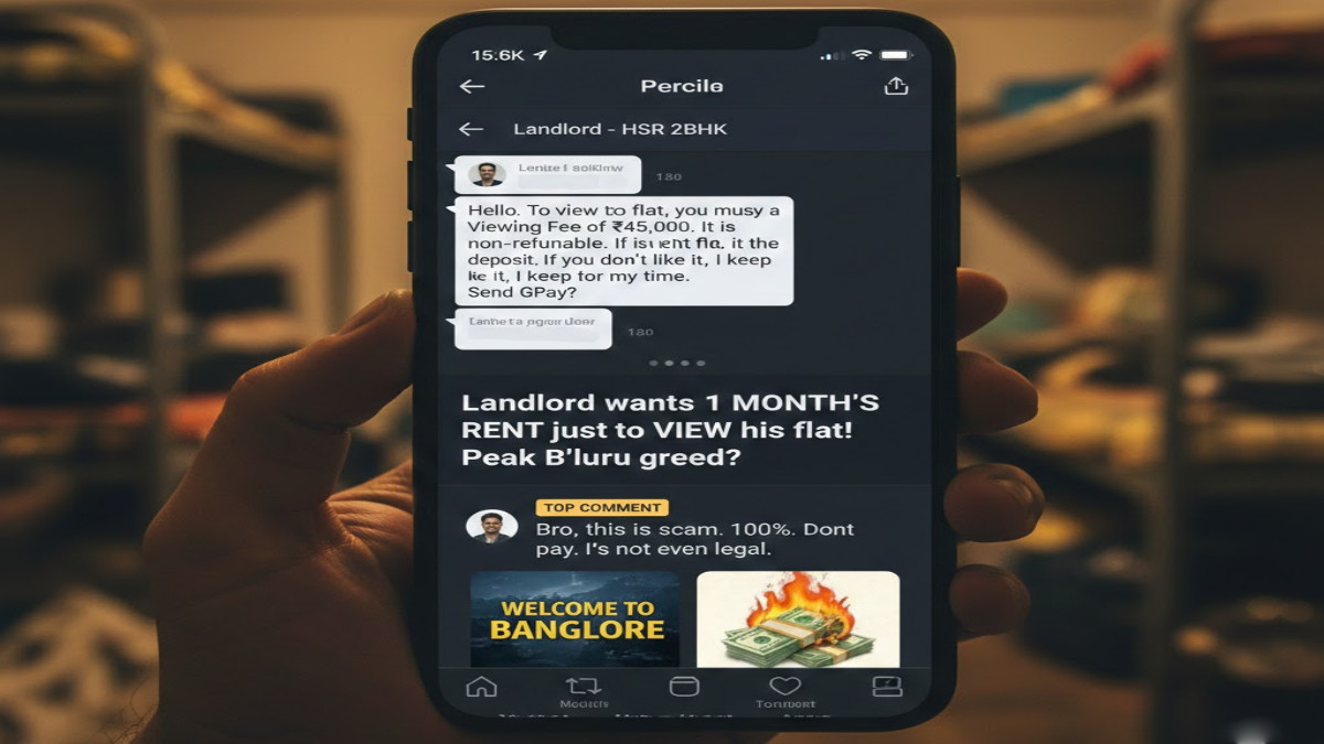 Bengaluru Landlord Demands One Month’s Rent as ‘Viewing Fee’ to Show Flat