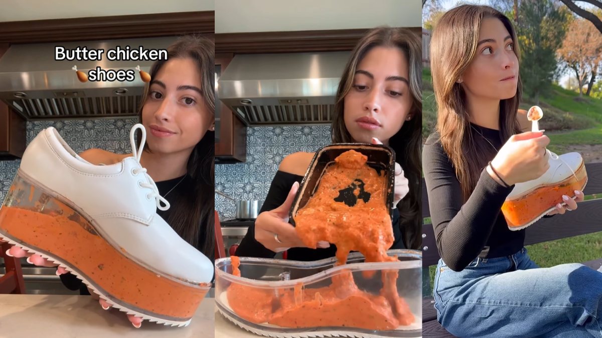American Influencer Eats Butter Chicken From Shoes, Sparks Global Outrage