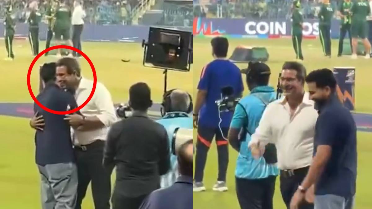 ಹ್ಯಾಂಡ್ ಶೇಕ್ ಇಲ್ಲದ ಪಂದ್ಯದಲ್ಲಿ ಇದೆಲ್ಲಾ ಬೇಕಿತ್ತಾ ಎಂದ ನೆಟ್ಟಿಗರು - 'ರೋಹಿತ್ - ವಾಸೀಂ' ಅಪ್ಪುಗೆ ವೈರಲ್!!