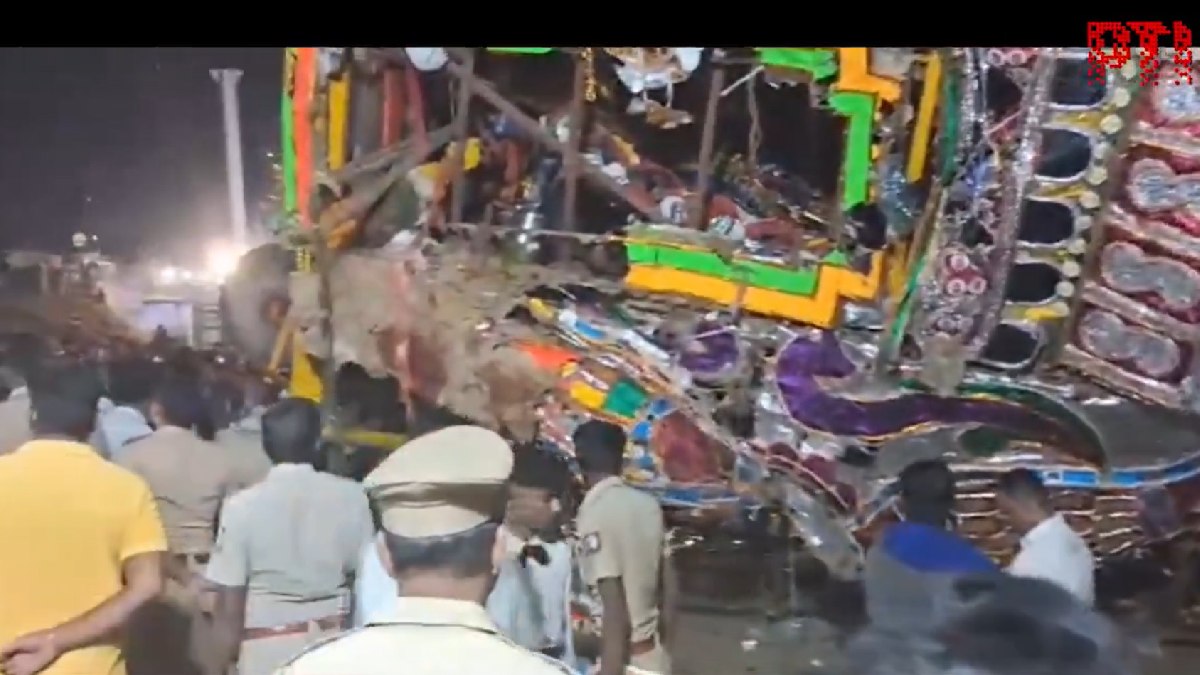 Tragedy at Mayana Kollai: 7 Devotees Critical After 60-Foot Chariot Topples in Vellore