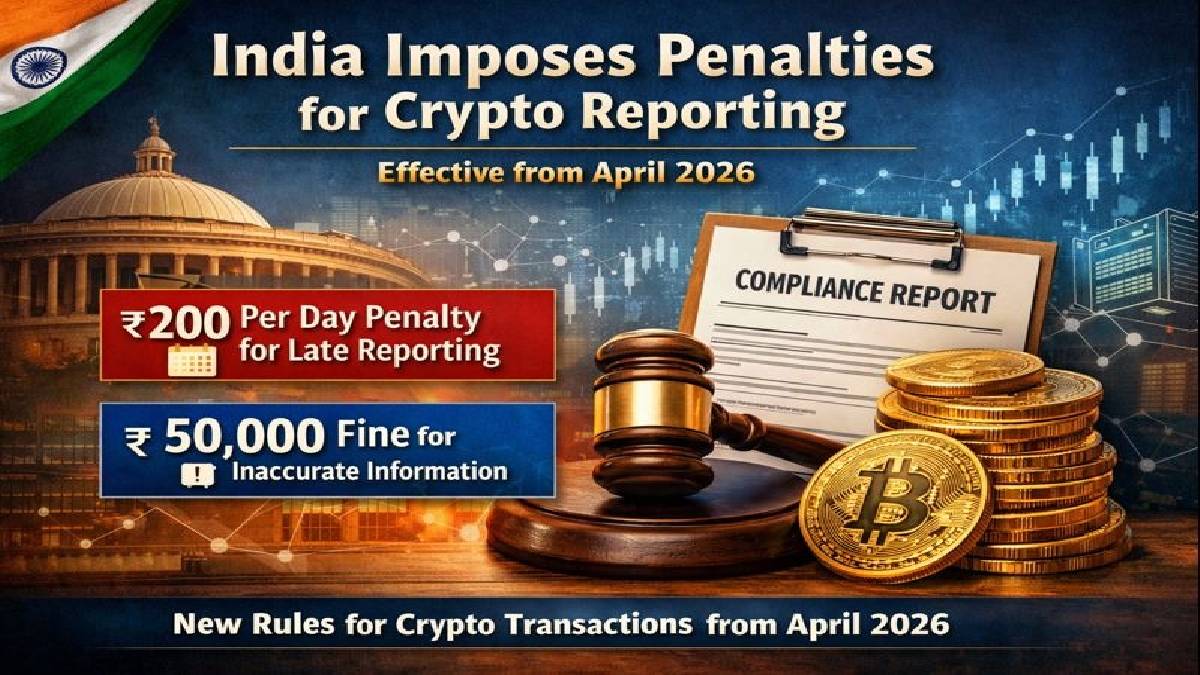 Penalties Introduced in India for Crypto Transaction Reporting