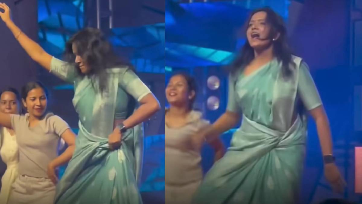 ಸ್ಟೇಜ್ ಮೇಲೆ ಶಿಕ್ಷಕರ 'ಮುಕಾಬಲಾ' ಧಮಾಕಾ - ಪ್ರಭುದೇವ ಸ್ಟೈಲ್ ನೃತ್ಯಕ್ಕೆ ಫಿದಾ ಆದ ಫ್ಯಾನ್ಸ್!!