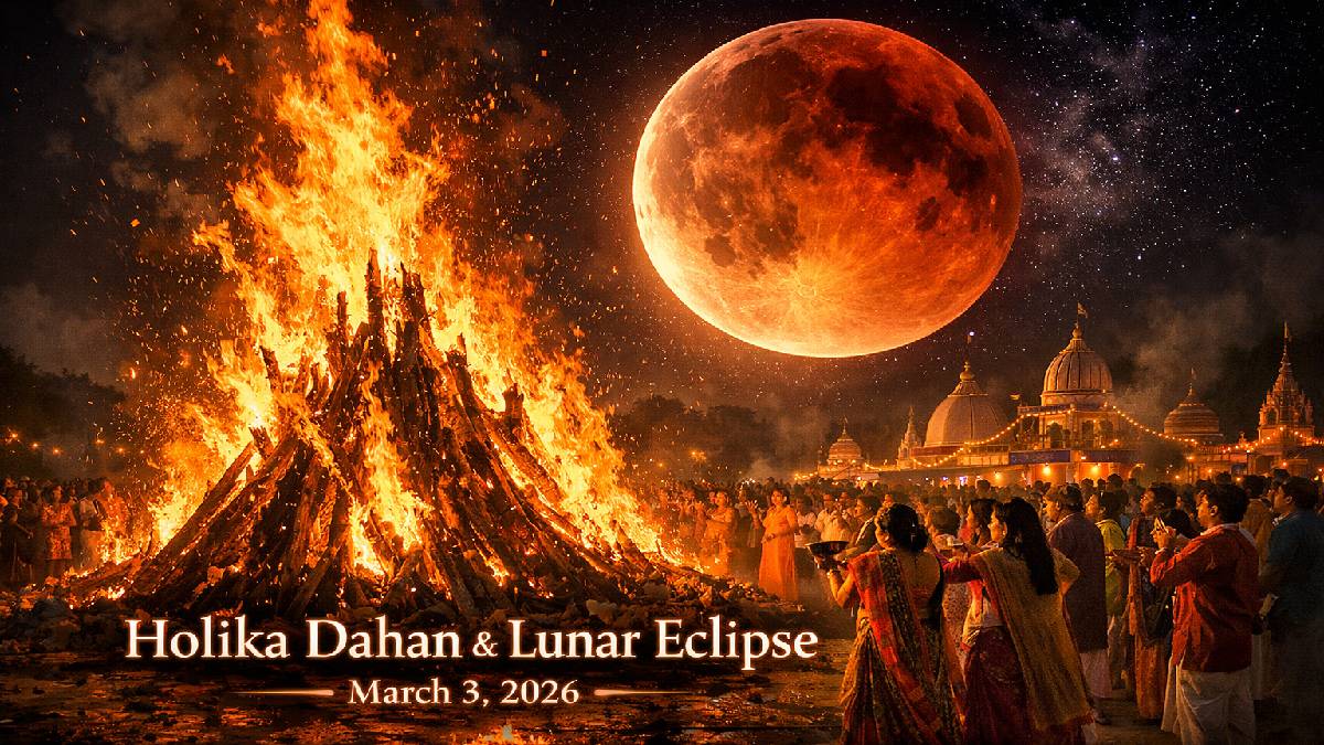 Fire and Shadow: Holika Dahan and Lunar Eclipse 2026