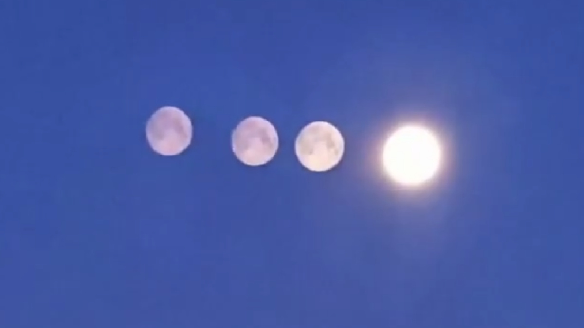 Rare 'Four Moons' Phenomenon Spotted in Saint Petersburg, Russia