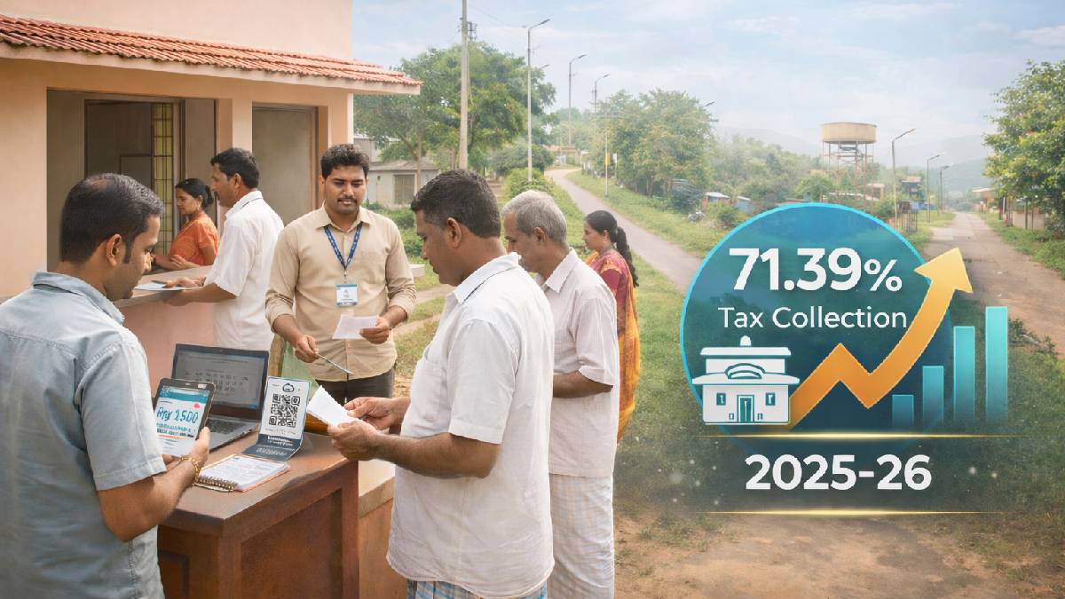 2025-26ರಲ್ಲಿ ಕರ್ನಾಟಕ ಗ್ರಾಮ ಪಂಚಾಯಿತಿಗಳಲ್ಲಿ ಶೇಕಡಾ 71.39 ತೆರಿಗೆ ಸಂಗ್ರಹ