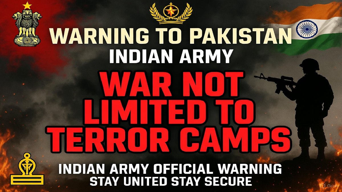 'War Will Not Be Limited to Terror Camps': Indian Army Issues Final Warning to Pakistan