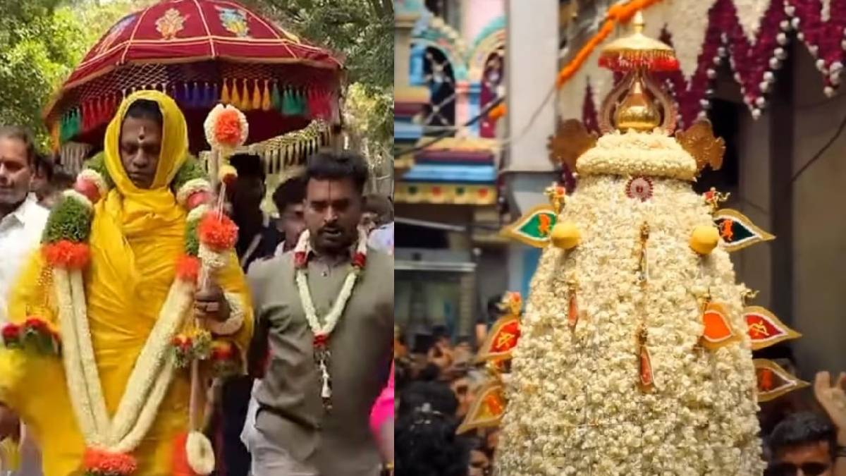 ಧರ್ಮರಾಯಸ್ವಾಮಿ ದೇವಾಲಯದಿಂದ ಆರಂಭವಾಗುವ ಅದ್ಧೂರಿ ಮೆರವಣಿಗೆ