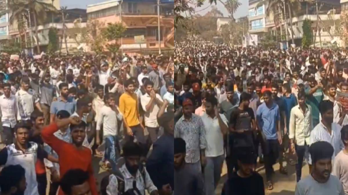 Thousands of Karnataka Youth Protest Over Nearly Three Lakh Government Job Vacancies