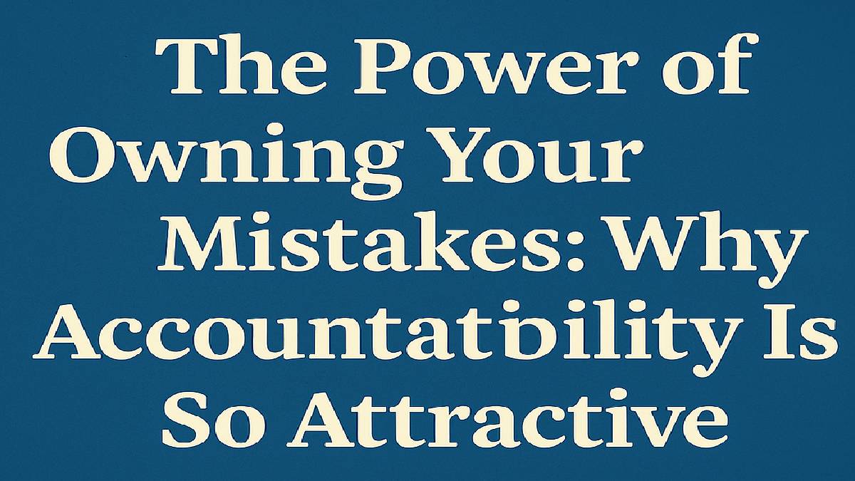 The Power of Owning Your Mistakes: Why Accountability Is So Attractive