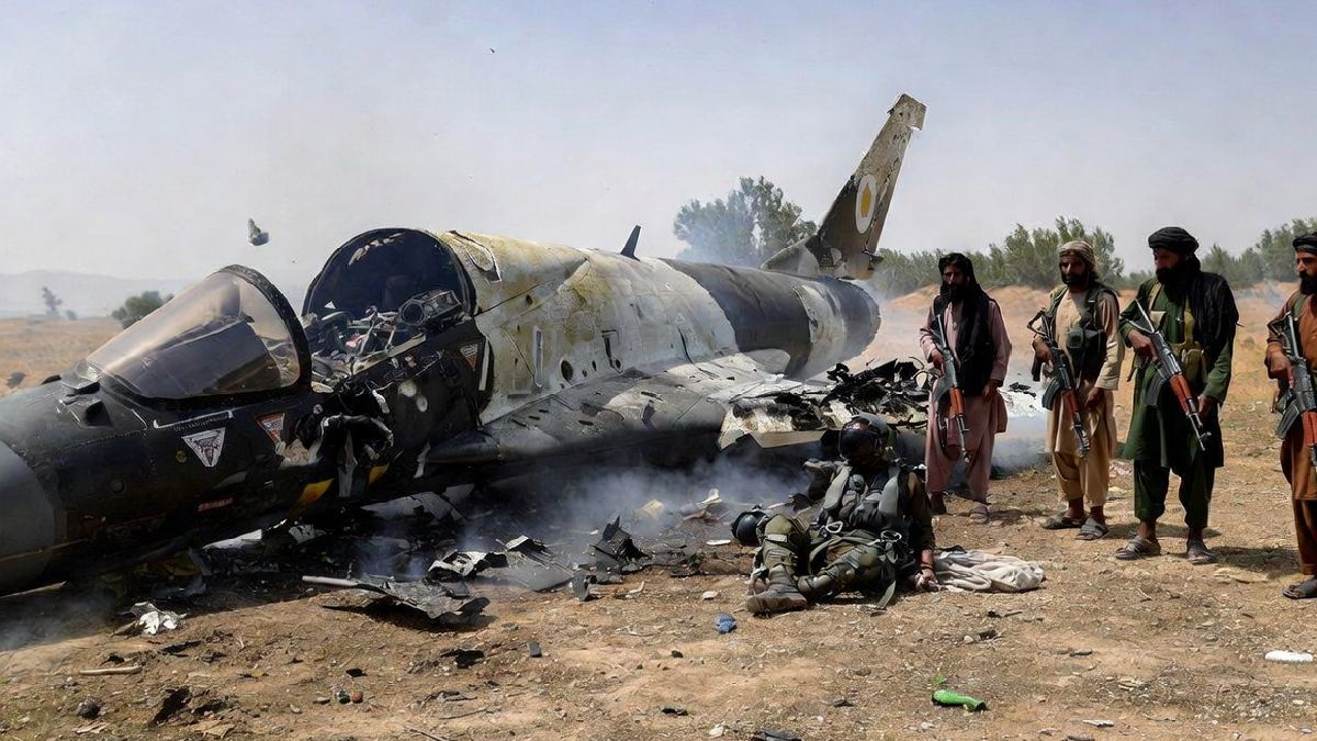 Pakistani Jet Shot Down in Jalalabad | Photo Credit: AI Image
