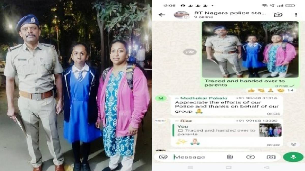 ಸಿಸಿಟಿವಿ ಬೆನ್ನತ್ತಿದ ಪೊಲೀಸರು: ಕಾಣೆಯಾಗಿದ್ದ ಬಾಲಕಿಯನ್ನು ಕ್ಷಣಮಾತ್ರದಲ್ಲಿ ಪತ್ತೆ ಹಚ್ಚಿದ ಆರ್.ಟಿ.ನಗರ ಠಾಣೆ.