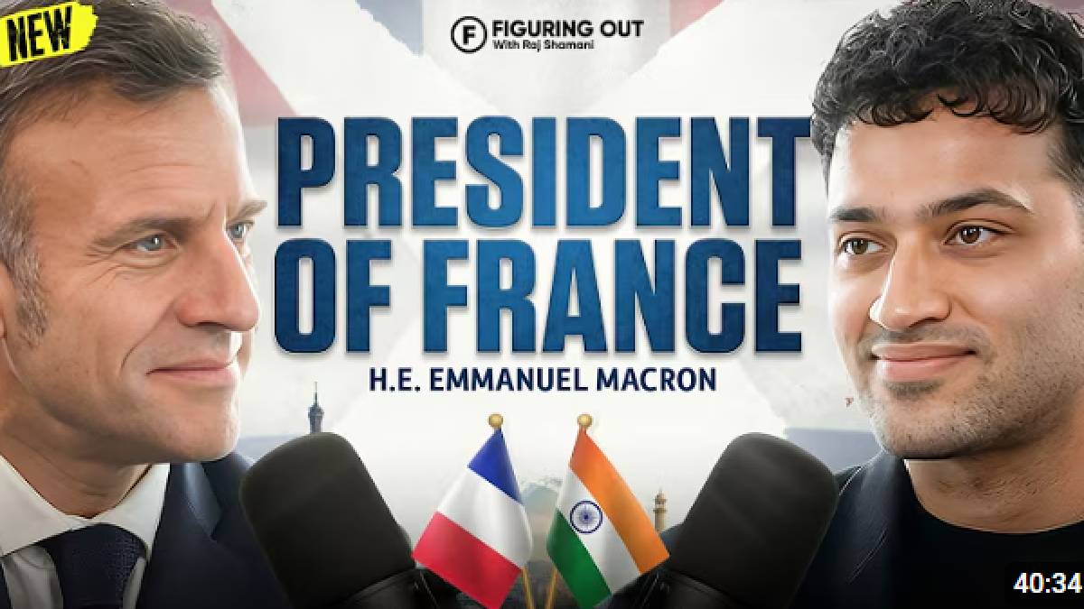 Emmanuel Macron on Raj Shamani Podcast: Tech, Leadership, and India–France Innovation