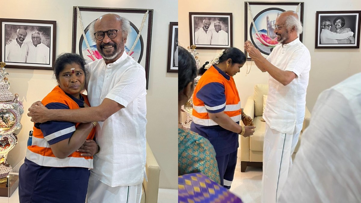 Rajinikanth Honours Honest Sanitation Worker Padma with a Gold Chain