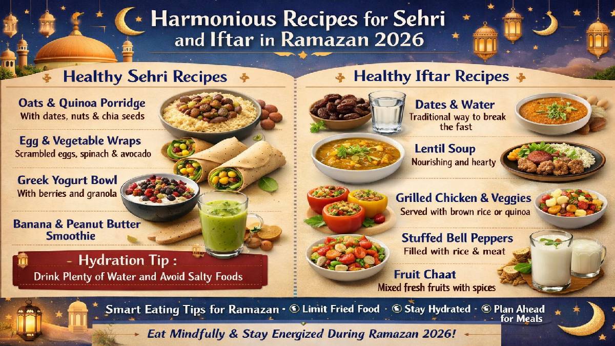 Delicious and Healthy Sehri and Iftar Recipes to Stay Energized in Ramazan 2026
