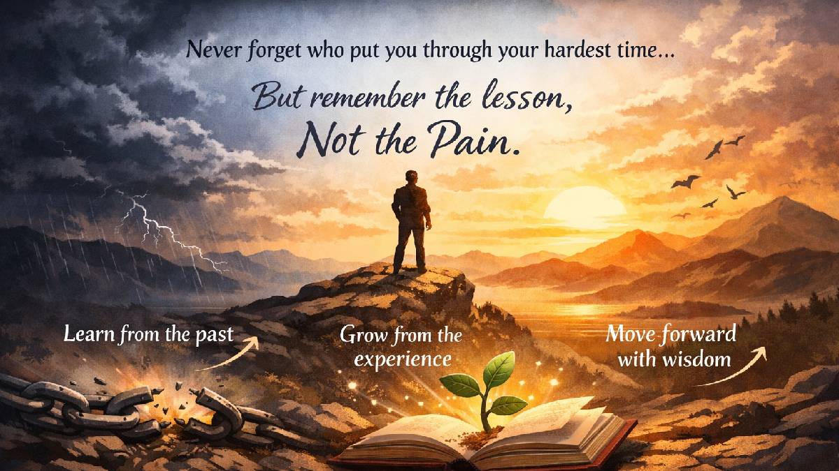 Remember the Lesson, Not the Pain