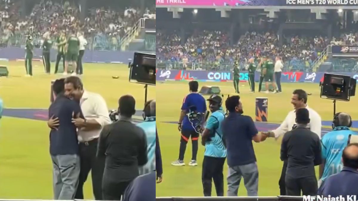 Rohit Sharma Hugs Wasim Akram: Viral Video Breaks ‘No Handshake’ Trend