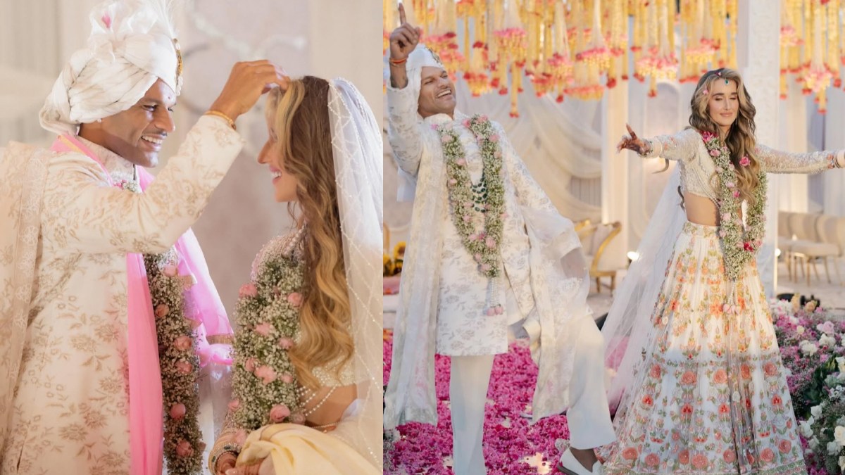 Shikhar Dhawan & Sophie Shine