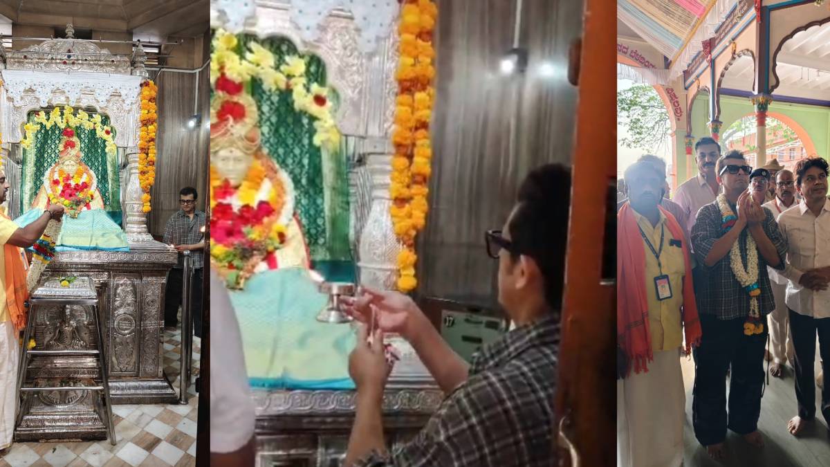 Sonu Nigam’s Spiritual Visit to Siddaroodh Math, Hubballi