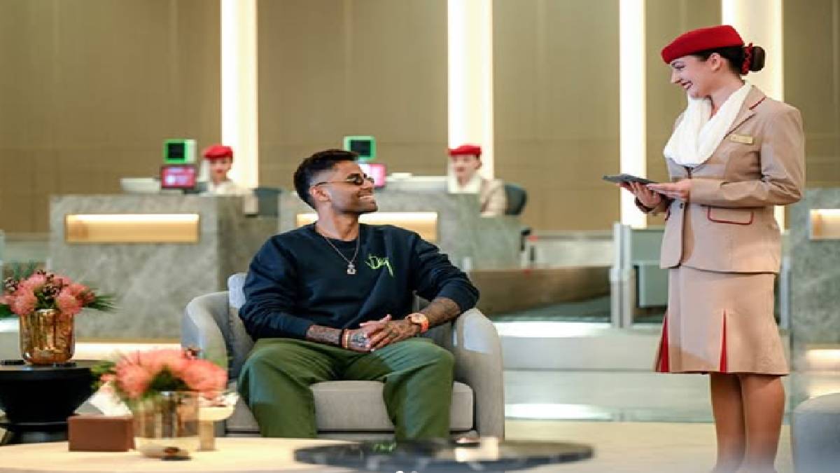 Suryakumar Yadav Highlights Emirates First Class Luxury in Viral Campaign