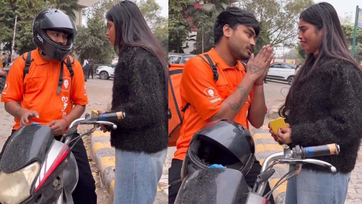 Viral Story: Swiggy Delivery Boy Revealed as Girlfriend's Secret Partner | Photo Credit: https://x.com/PatrioticSoul33