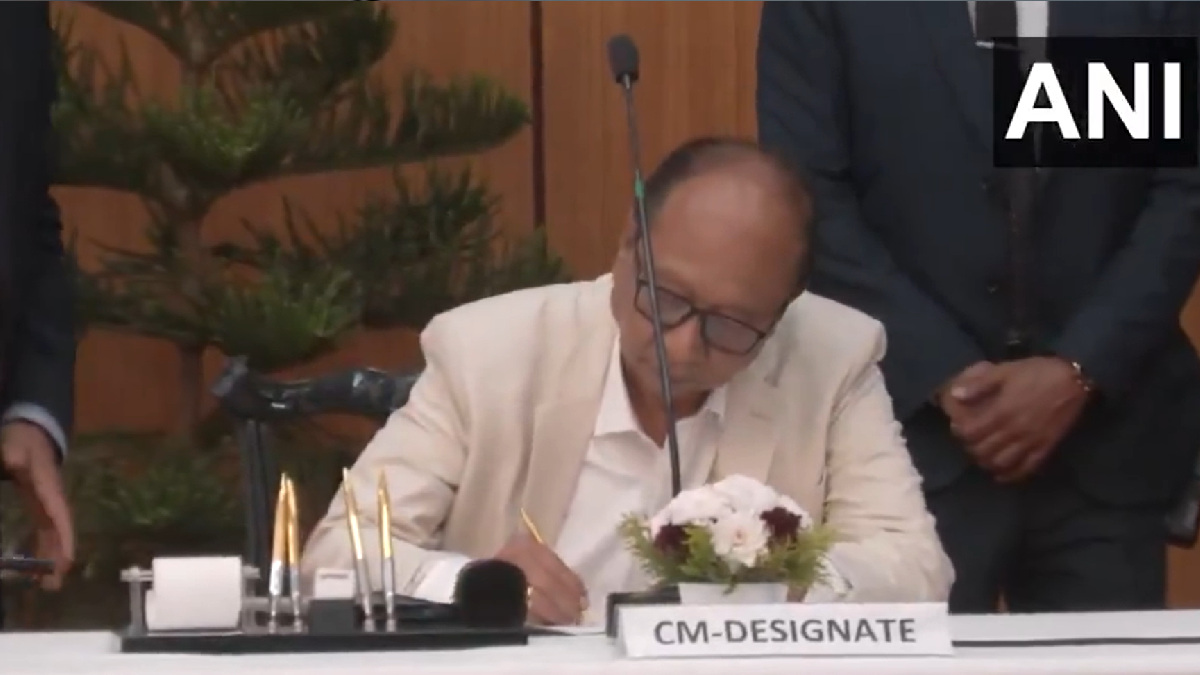 Yumnam Khemchand Singh Sworn In as Manipur Chief Minister