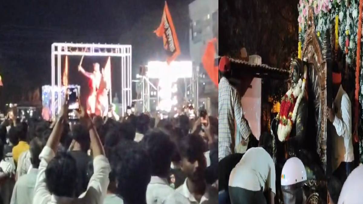 ಶಿವಾಜಿ ಜಯಂತಿ ಮೆರವಣಿಗೆಯಲ್ಲಿ ಕಲ್ಲು ತೂರಾಟ - ನೋಡ ನೋಡ್ತಿದ್ದಂತೆಯೇ ಹೆಚ್ಚಿದ ಆತಂಕ!!