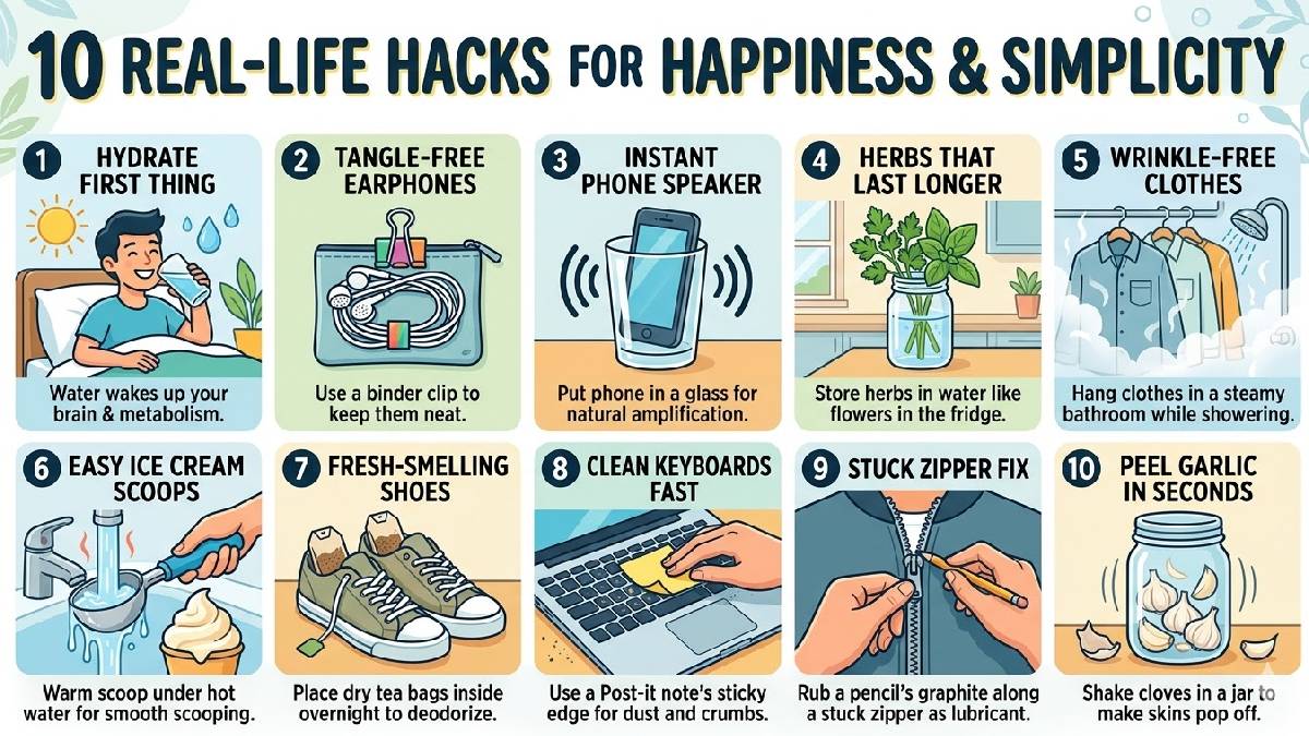 10 Real-Life Hacks That Help You Be Happy and Keep Your Life Simple