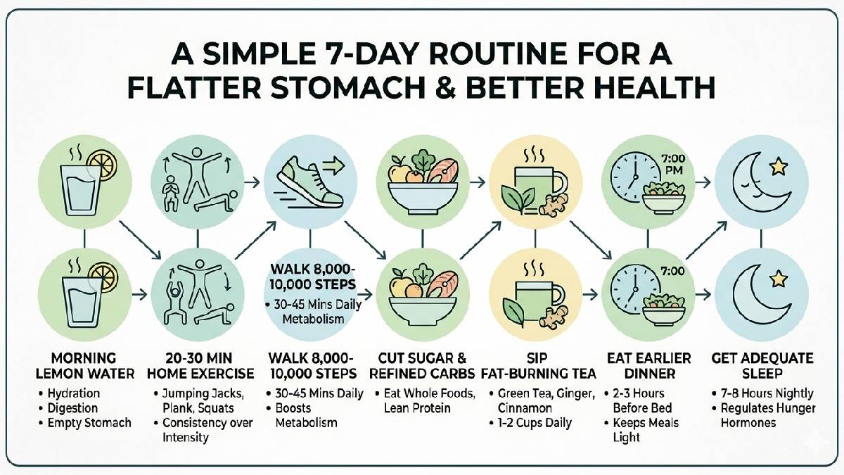 7-Day Routine to Reduce Belly Fat