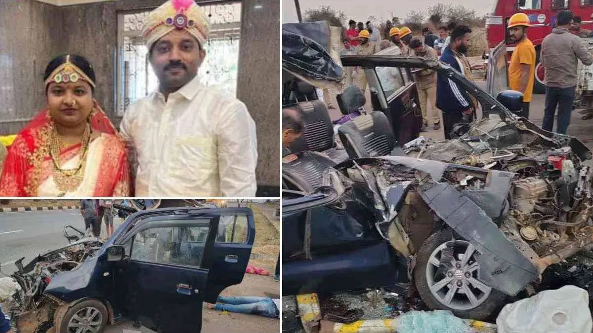 ವಿಧಿಯ ಆಟಕ್ಕೆ ಬಲಿಯಾದ ನವಜೋಡಿ - ಮದುವೆಯಾದ 15 ದಿನಕ್ಕೇ ಹಾವೇರಿಯಲ್ಲಿ ಭೀಕರ ರಸ್ತೆ ಅಪಘಾತ!!