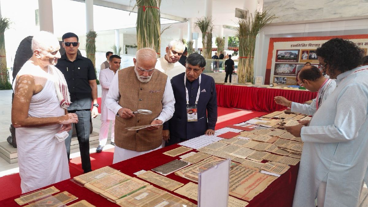 PM Modi Praises Acharya Shri Kailasasagarsuri Gyanmandir’s Efforts to Preserve India’s Ancient Manuscripts