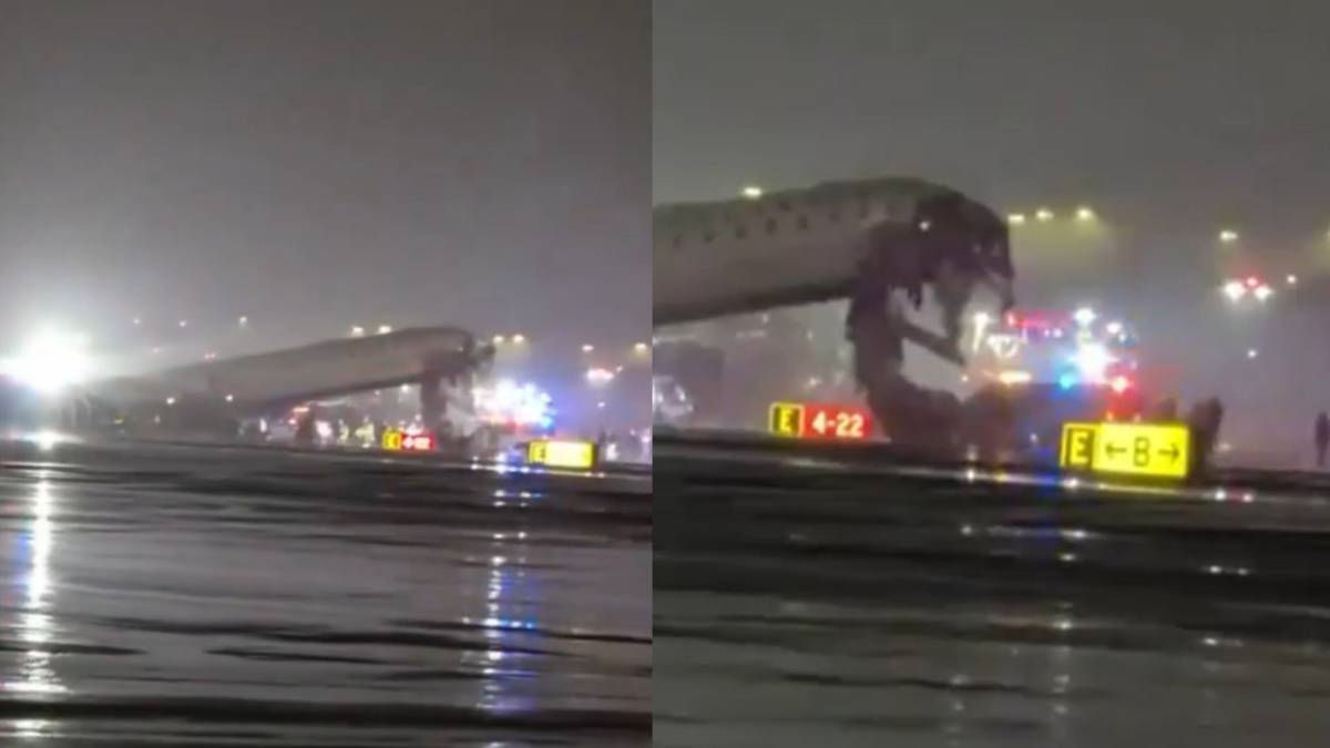 ಏರ್ ಕೆನಡಾ ವಿಮಾನ ಫೈರ್ ಟ್ರಕ್‌ಗೆ ಡಿಕ್ಕಿ: | Photo Credit: https://x.com/dailyxdigest